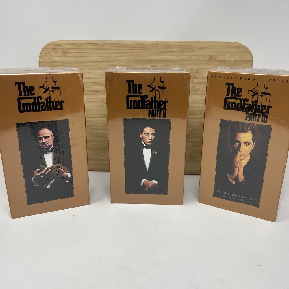 The Godfather Collection VCR VHS, mafia movies 1992, 6-Tape Set) Tapes Sealed